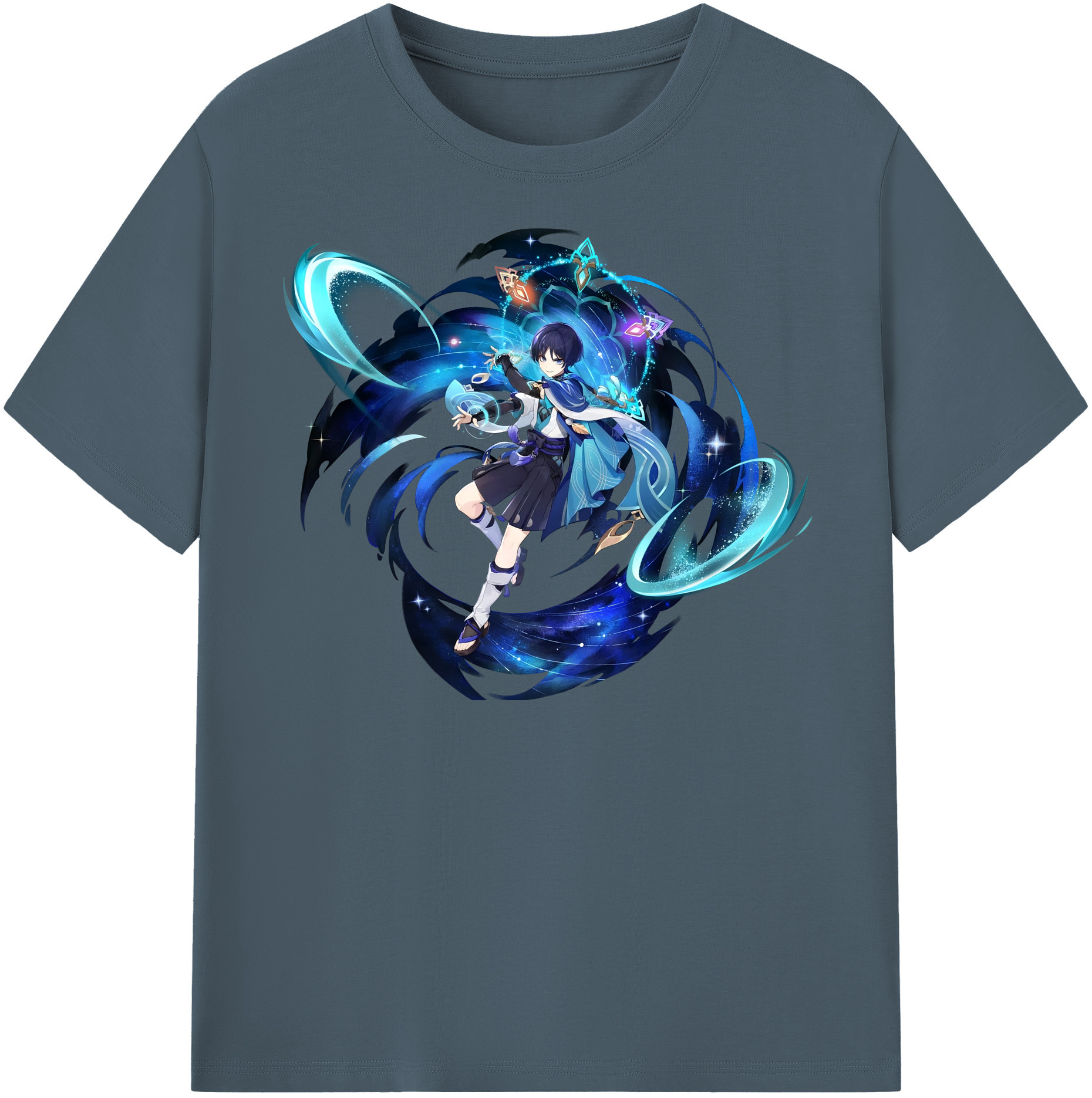 げんし神 さんペい genshin Sanpei 綿100％半袖Tシャツ（フロントプリント）